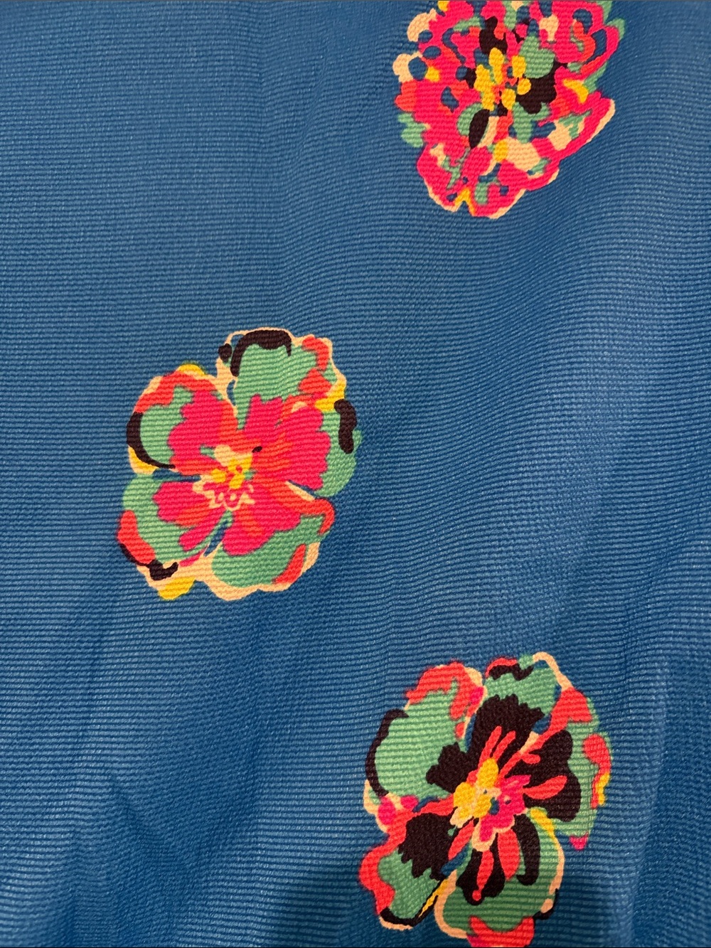 Lilly Pulitzer Blue Floral Mini Dress with Pink & Green Accents - Picture 3 of 4